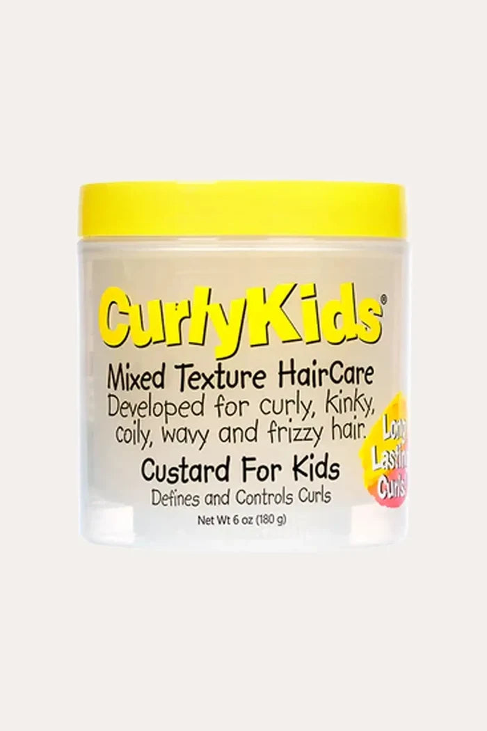 CURLY KIDS CUSTARD FOR KIDS DEFINES AND CONTROLS CURLS 6oz CURLY KIDS