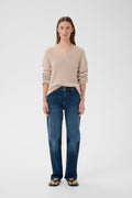 DARLINAIW CORE STRAIGHT JEANS in Washed Medium Blue Denim by Inwear