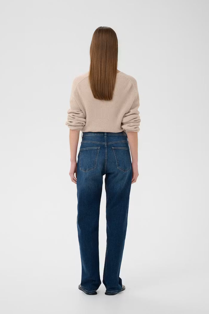 DARLINAIW CORE STRAIGHT JEANS in Washed Medium Blue Denim by Inwear