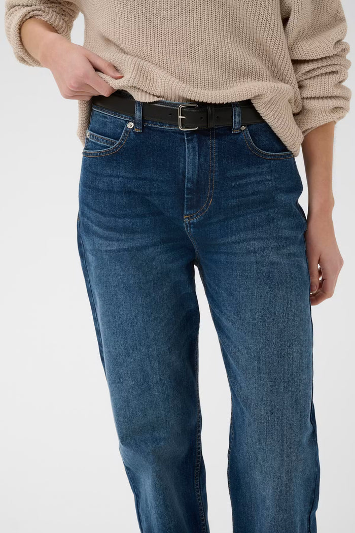 DARLINAIW CORE STRAIGHT JEANS in Washed Medium Blue Denim by Inwear