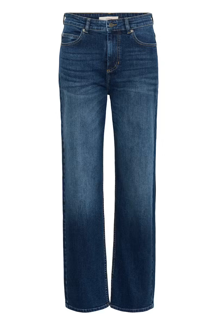 DARLINAIW CORE STRAIGHT JEANS in Washed Medium Blue Denim by Inwear