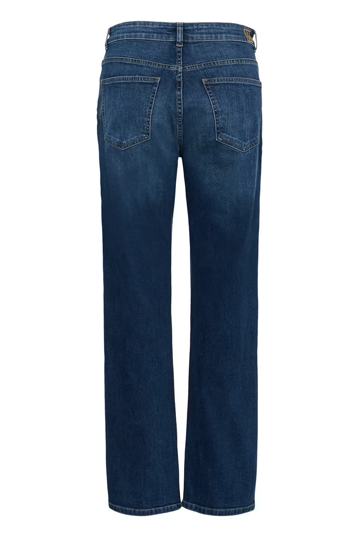 DARLINAIW CORE STRAIGHT JEANS in Washed Medium Blue Denim by Inwear