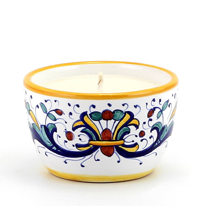 DERUTA CANDLES: Jar Candle with lid ~ Ricco Deruta Design