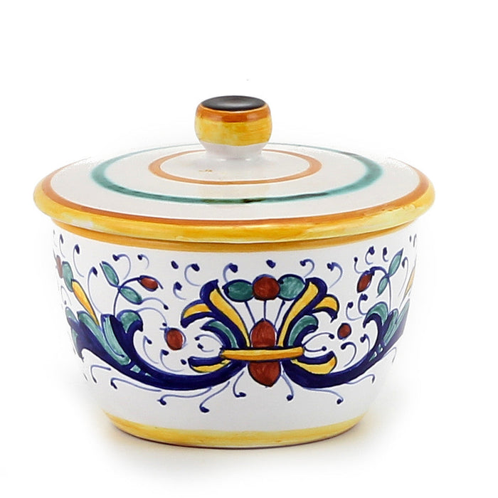 DERUTA CANDLES: Jar Candle with lid ~ Ricco Deruta Design
