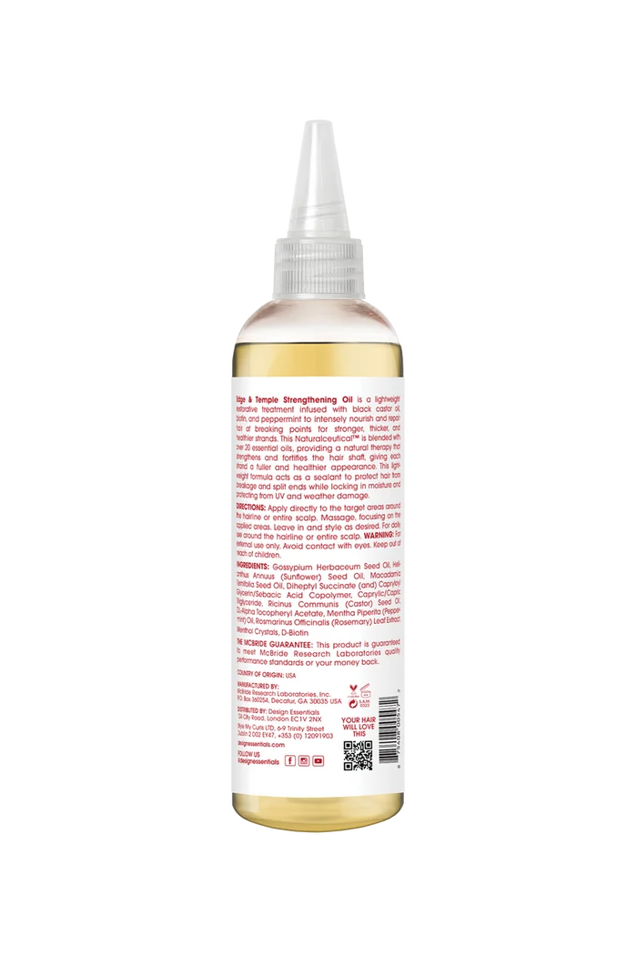 DESIGN ESSENTIALS Scalp Care Edge & Temple Strengthening Oil (4oz)