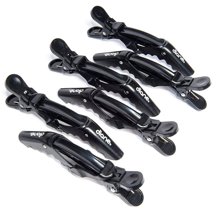 Diane Gator Clips Black 4 1/2" - 6 Pack #D83C - Palms Fashion Inc.
