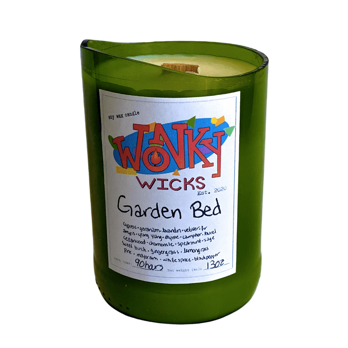 DISCONTINUED - Garden Bed Soy Wax Candle | Wonky Wicks