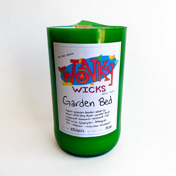 DISCONTINUED - Garden Bed Soy Wax Candle | Wonky Wicks