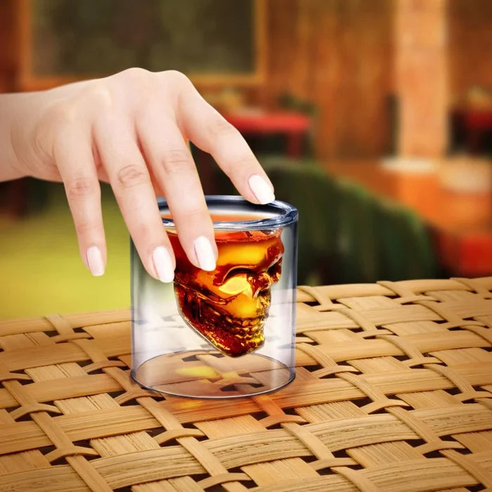 Doomed Skull Shot Glass