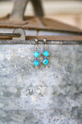 Double Diamond Stud Dangle