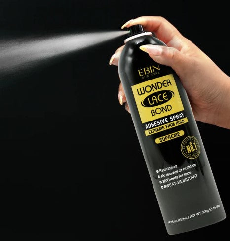 EBIN WONDER LACE BOND WIG ADHESIVE SPRAY - SUPREME  - 3 SIZE - Palms Fashion Inc.