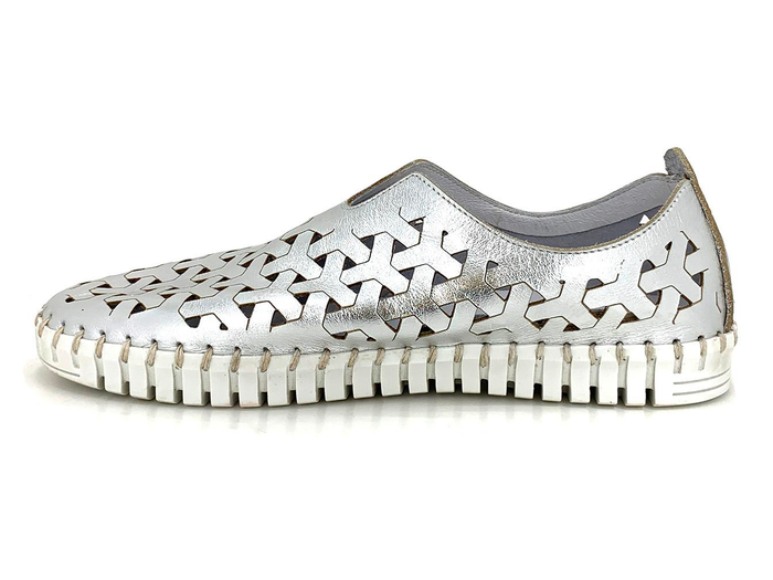 Eric Michael Inez Sneakers- Silver