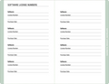 Eucalyptus Address and Password Logbook
