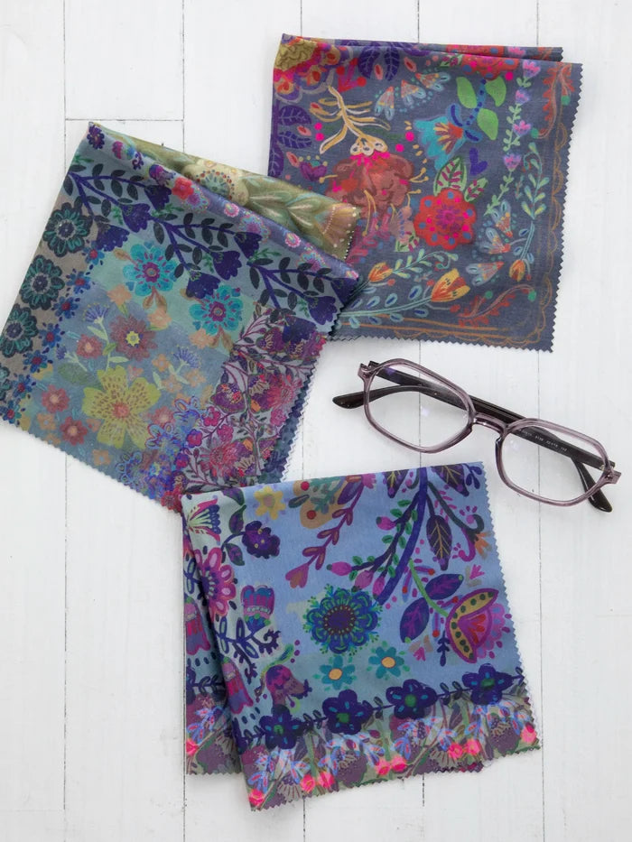 Eyeglass Cleaner Cloths, Set of 3 - Border Folk Garden-view 3