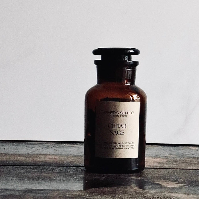 Farmer's Son Co. - Cedar + Sage Incense Cones - Magnolia Lane co. Home + Garden + Gift