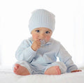 Feltman Blue Cable Knit Longall/Hat