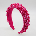 Fuchsia Pink Chunky Pearl Hairband