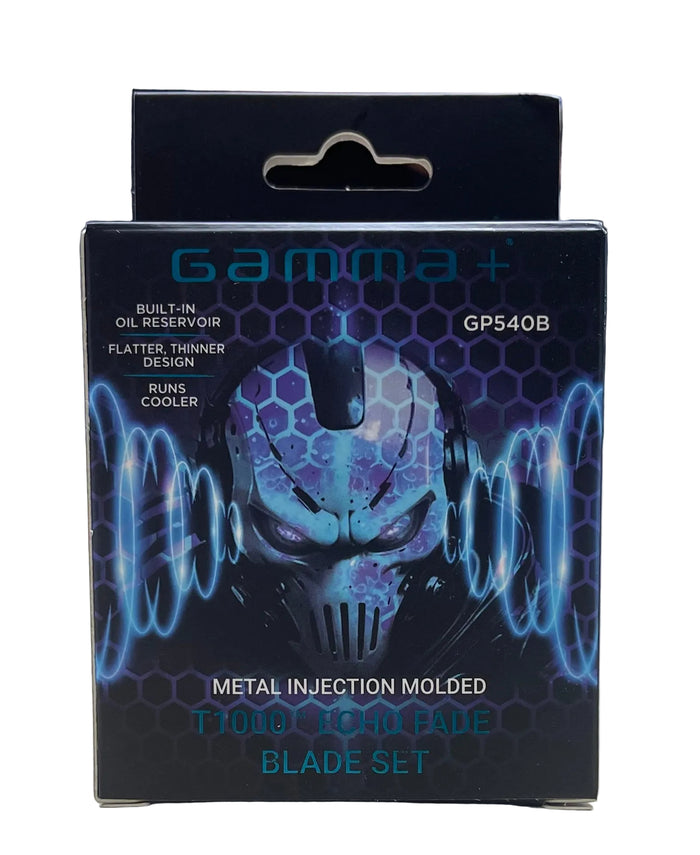 Gamma Fixed Etched T1000 Echo Fade Blade set # GP540B - Palms Fashion Inc.