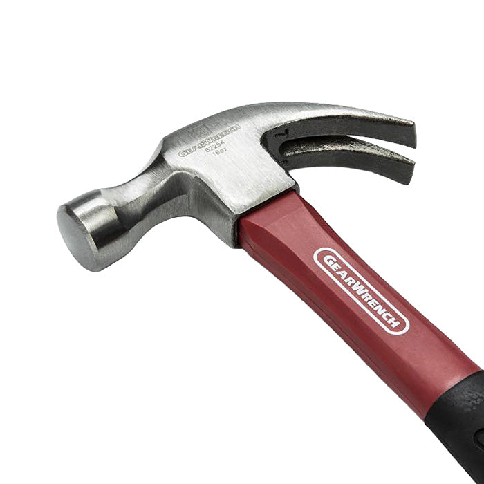 GearWrench® Curved Claw Hammer w/ Fiberglass Handle, 16 oz, 1/Each
