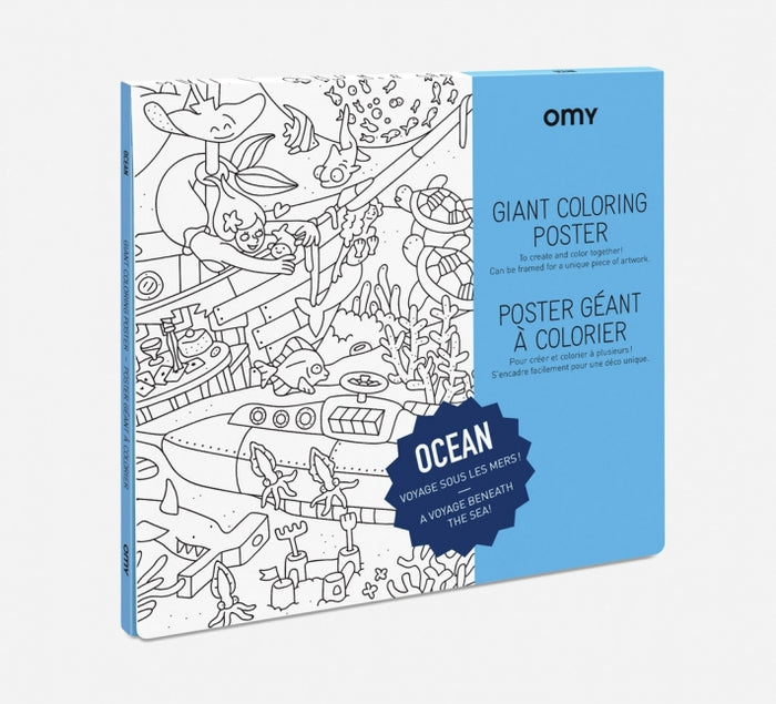 Giant Colouring Poster - Recycled Paper - Ocean