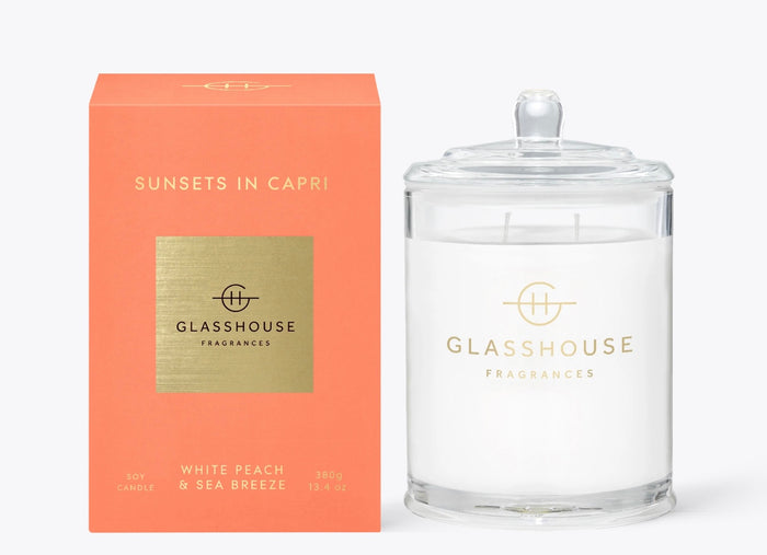 Glasshouse Sunset in Capri 380g Soy Wax Candle