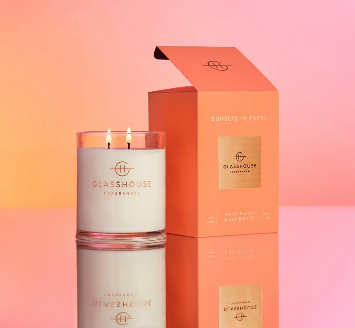 Glasshouse Sunset in Capri 380g Soy Wax Candle