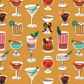 Gold- Tinsel & Tinis- Merry & Mod Fat Quarter