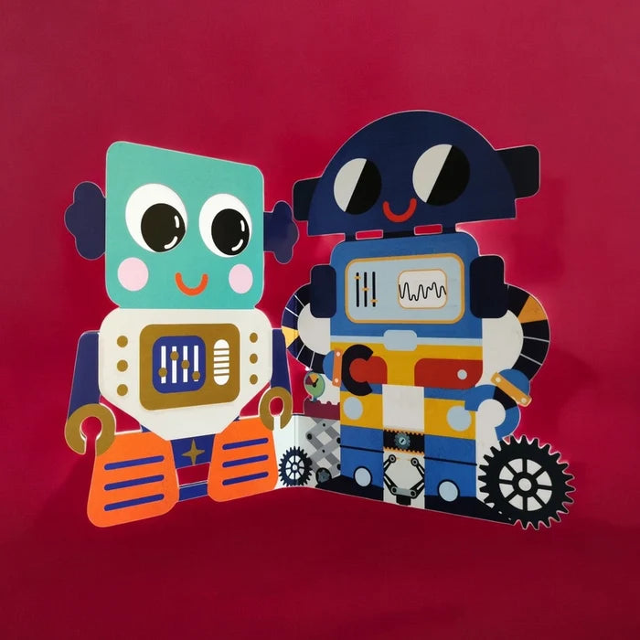 Alljoy Design - Greeting Card - Robots - Open Look