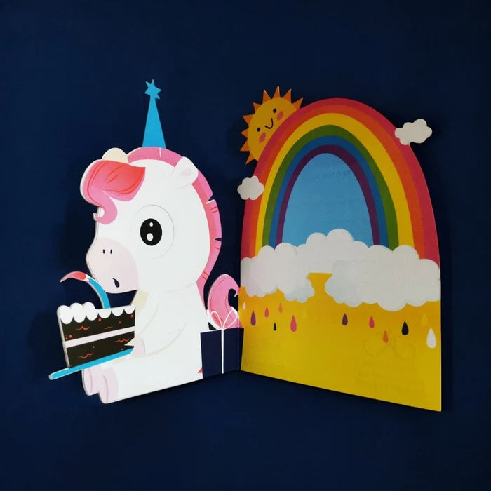Alljoy Design - Greeting Card - Unicorn - Open Look