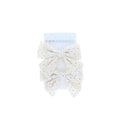 Le Petit Souk - Hair Clips - Cream W/Polka Dot Bow