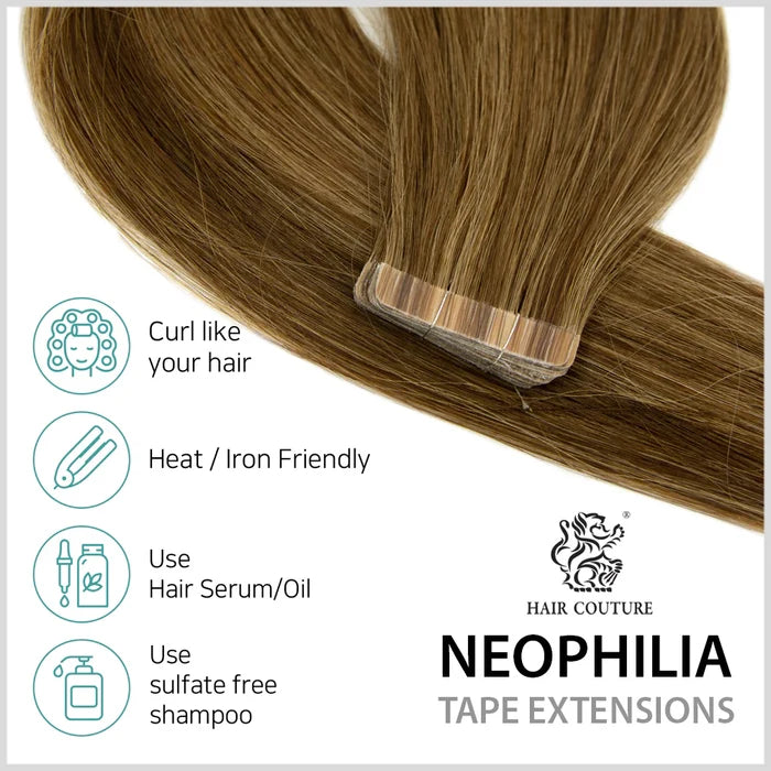 Hair Couture Neophilia Yaki Textured Tape Hair Extension  18" Kinky