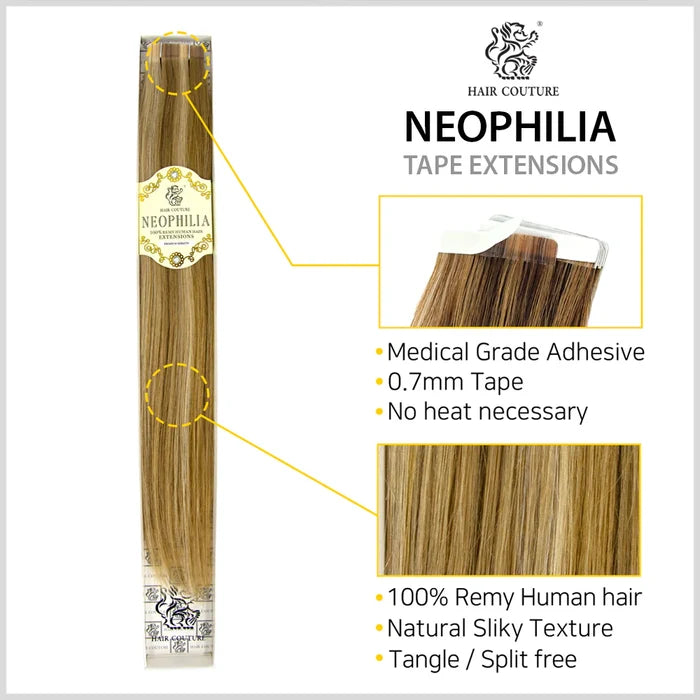 Hair Couture Neophilia Yaki Textured Tape Hair Extension  22" Kinky