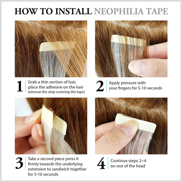 Hair Couture Neophilia Yaki Textured Tape Hair Extension  22" Kinky
