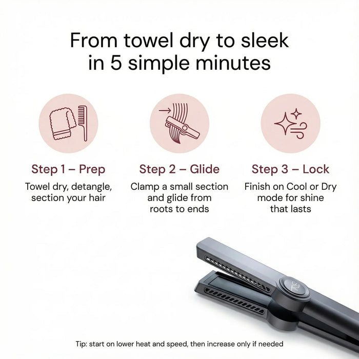 TNS hair Hair Straightener Dryer TNS SuperSilk - 2 in 1