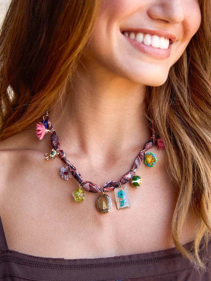 Happy Threads Charm Necklace-view 2