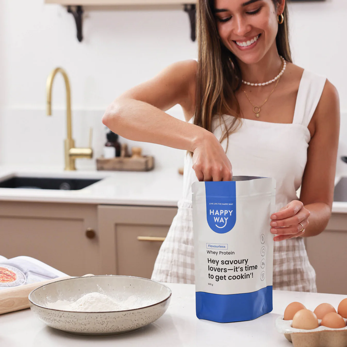 Happy Way Whey Protein Happy Way Flavourless Whey Protein Powder 500g