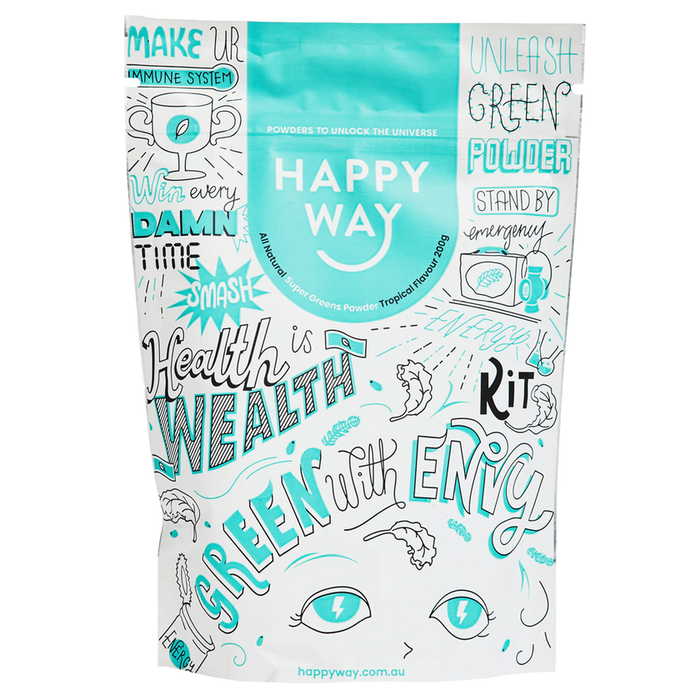 Happy Way Drink Happy Way Super Greens Powder 200g