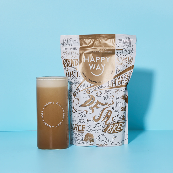 Happy Way Whey Protein Happy Way Whey Protein Powder Coffee 500g