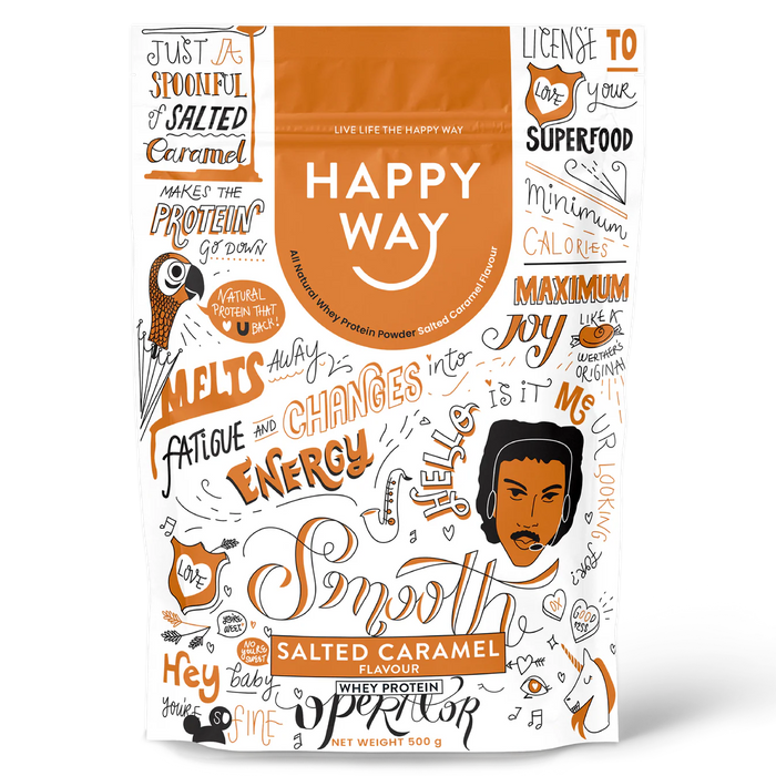 Happy Way Whey Protein Happy Way Whey Protein Powder Salted Caramel 500g