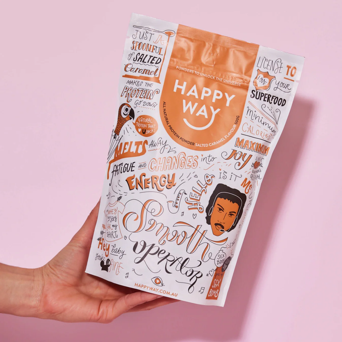 Happy Way Whey Protein Happy Way Whey Protein Powder Salted Caramel 500g