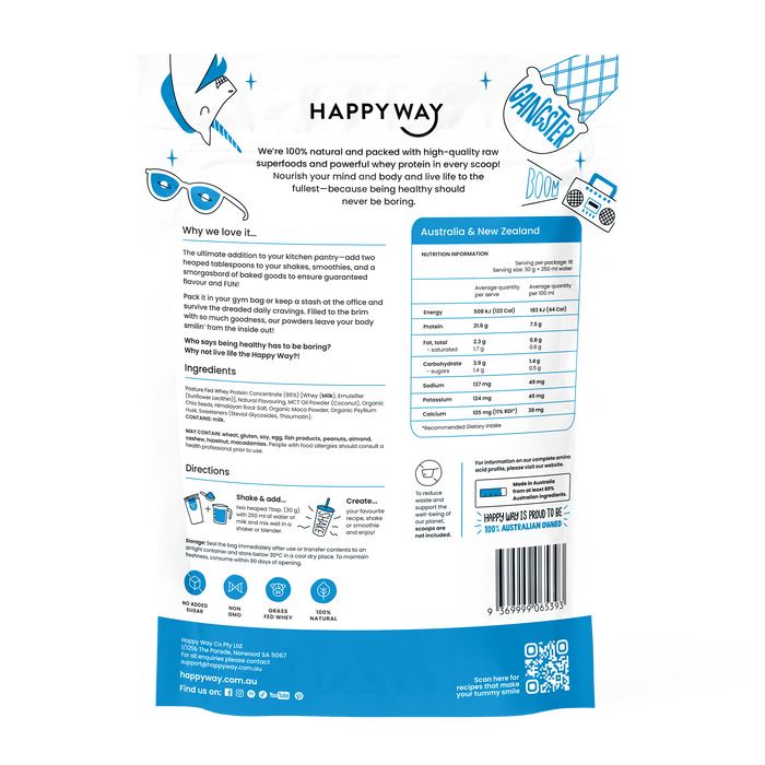 Happy Way Whey Protein Happy Way Whey Protein Powder Vanilla