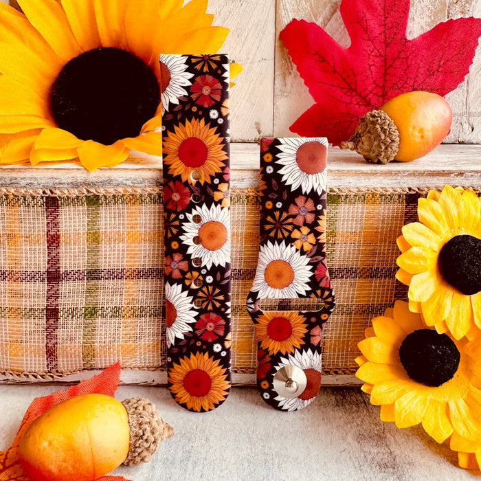 Harvest Sunflowers Print Silicone Band For Fitbit Versa 1/2