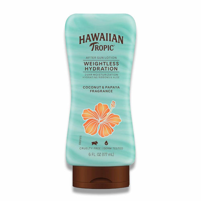 Hawaiian Tropic - Weightless Hydration After Sun Lotion with Aloe - 6 oz - 12 Pack