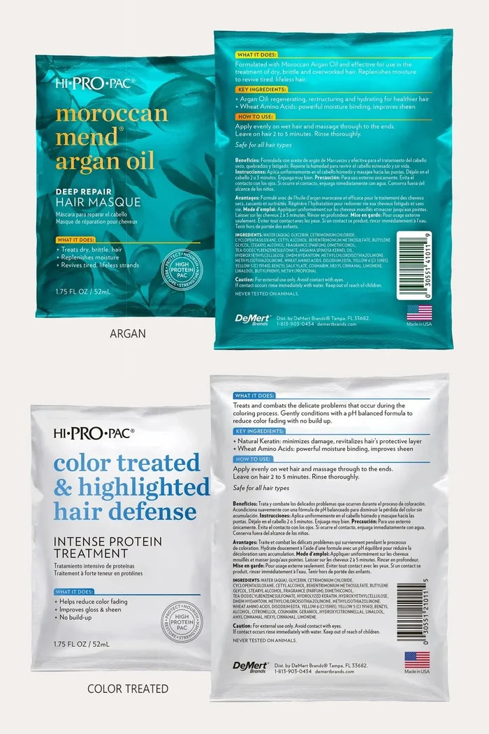 HI-PRO-PAC EXTREMELY DAMAGED HAIR INTENSE PROTEIN TREATMENT 1.75oz HI-PRO-PAC
