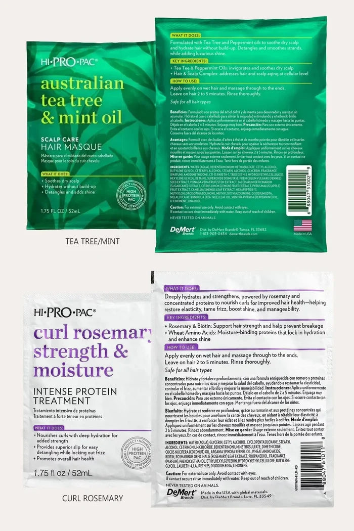 HI-PRO-PAC EXTREMELY DAMAGED HAIR INTENSE PROTEIN TREATMENT 1.75oz HI-PRO-PAC