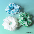 Houndstooth Scrunchies - Set of 3