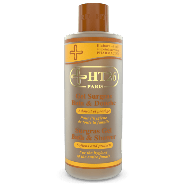 HT26 Paris - Surgras gel bath and shower cream for dry and sensitive skin 1000ml - ShanShar Beauty : The world of beauty.