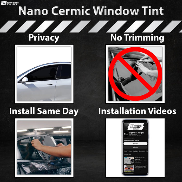 For Hyundai Ioniq 5 2022+ Premium Nano Ceramic Precut Window Tint Film Kit Front Rear Windows Windshield - Bogar Tech Designs