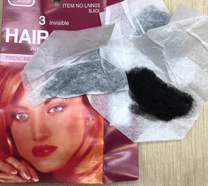 Lanell Invisible hair Net with elastic Edge  - Dozen Pack - Palms Fashion Inc.
