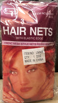 Lanell Invisible hair Net with elastic Edge  - Dozen Pack - Palms Fashion Inc.